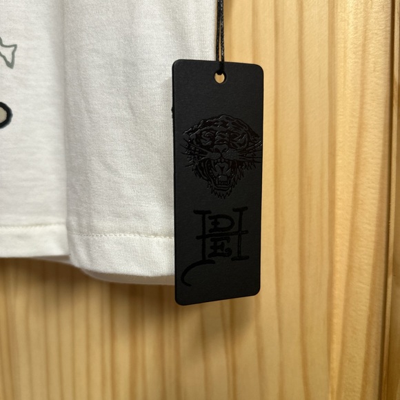 Women’s Large Ed Hardy White Crop Top - Picture 4 of 6